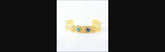 Copper Blue Turquoise - Copper Azurite Bangle - 925 Sterling Silver - 7x9mm Pear - Gift For Ladies - Jewelry For Her